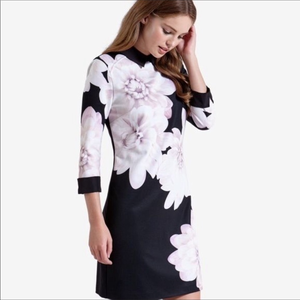 Ted Baker Retro Collar Floral Sheath